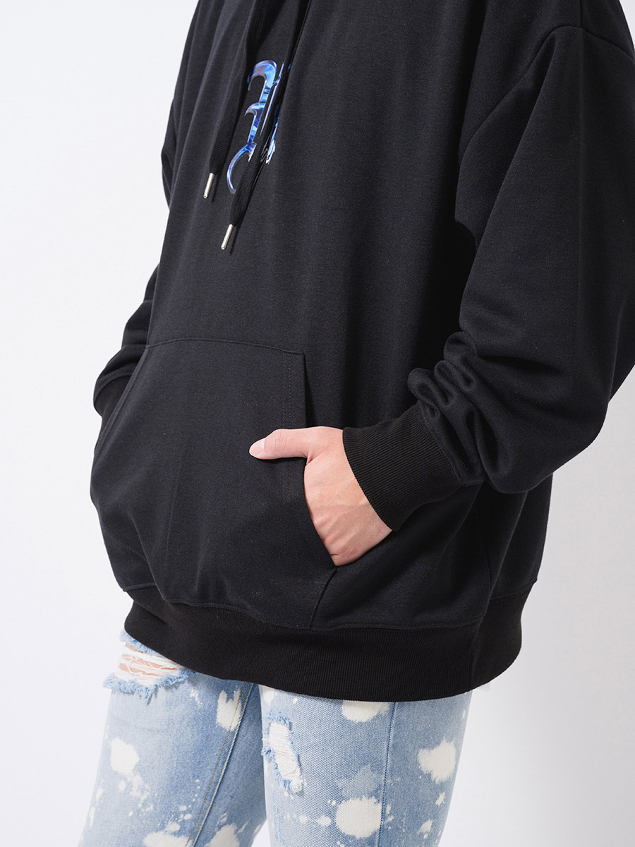 ビッグロゴプルパーカー メンズ ビッグシルエット オーバーサイズ ストリート系 韓国ファッション 韓国系 RE730 セブンサーティー | RE730 | 15