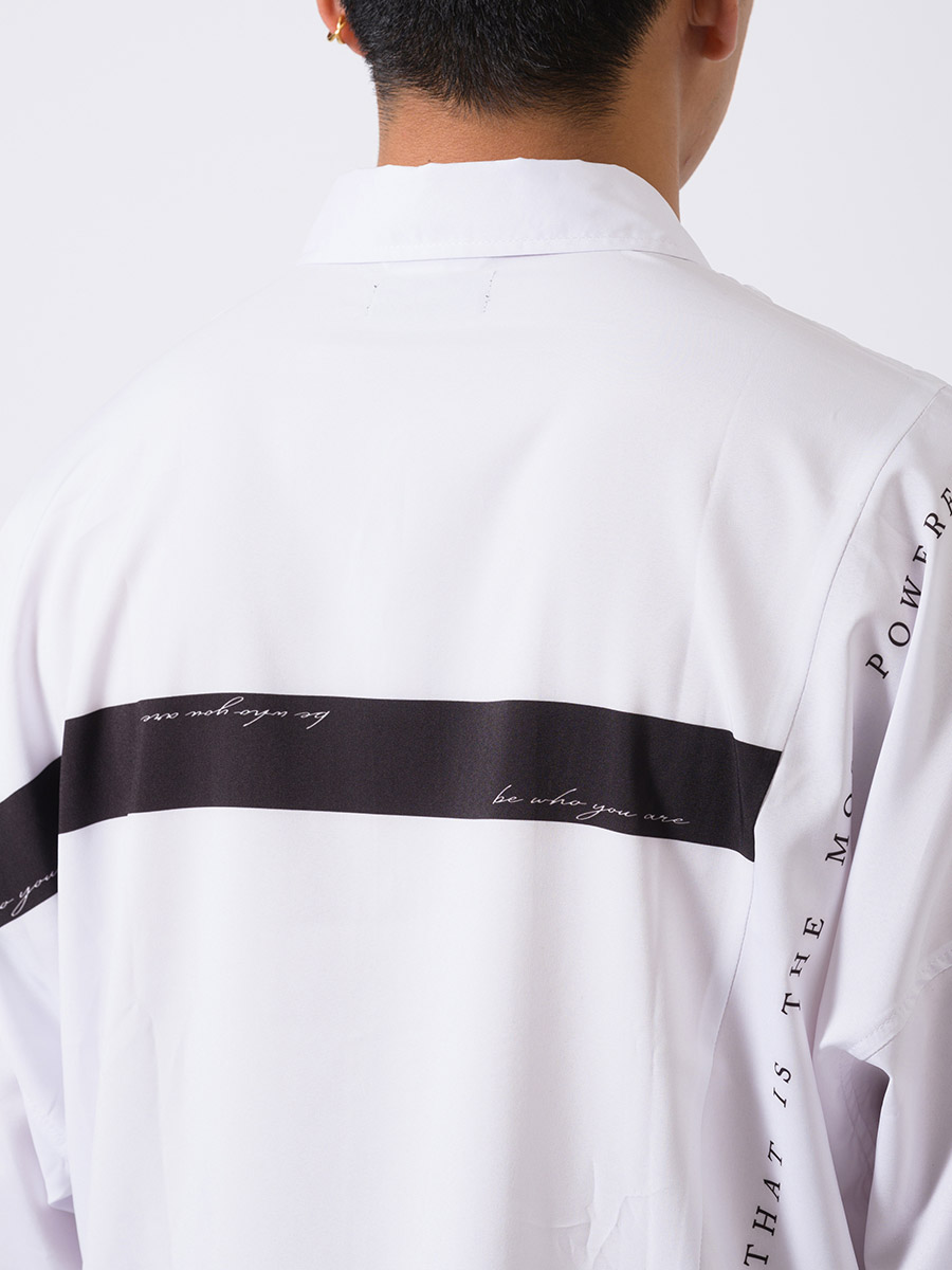 テープデザインドルマンシャツ メンズ ビッグシルエット オーバーサイズ ストリート系 韓国ファッション 韓国系 RE730 セブンサーティー | RE730 | 19