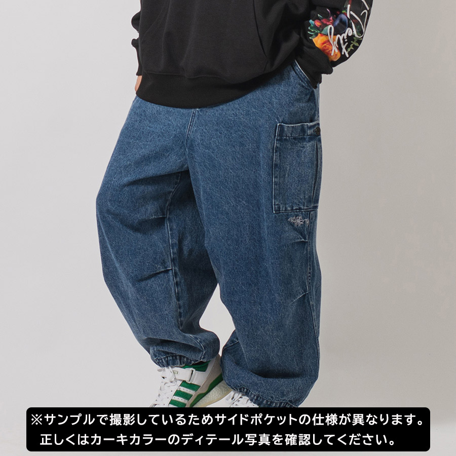 バルーンカーゴパンツ ワイドパンツ メンズ ストリート系 韓国ファッション 韓国系 RE730 セブンサーティー | RE730 | 05