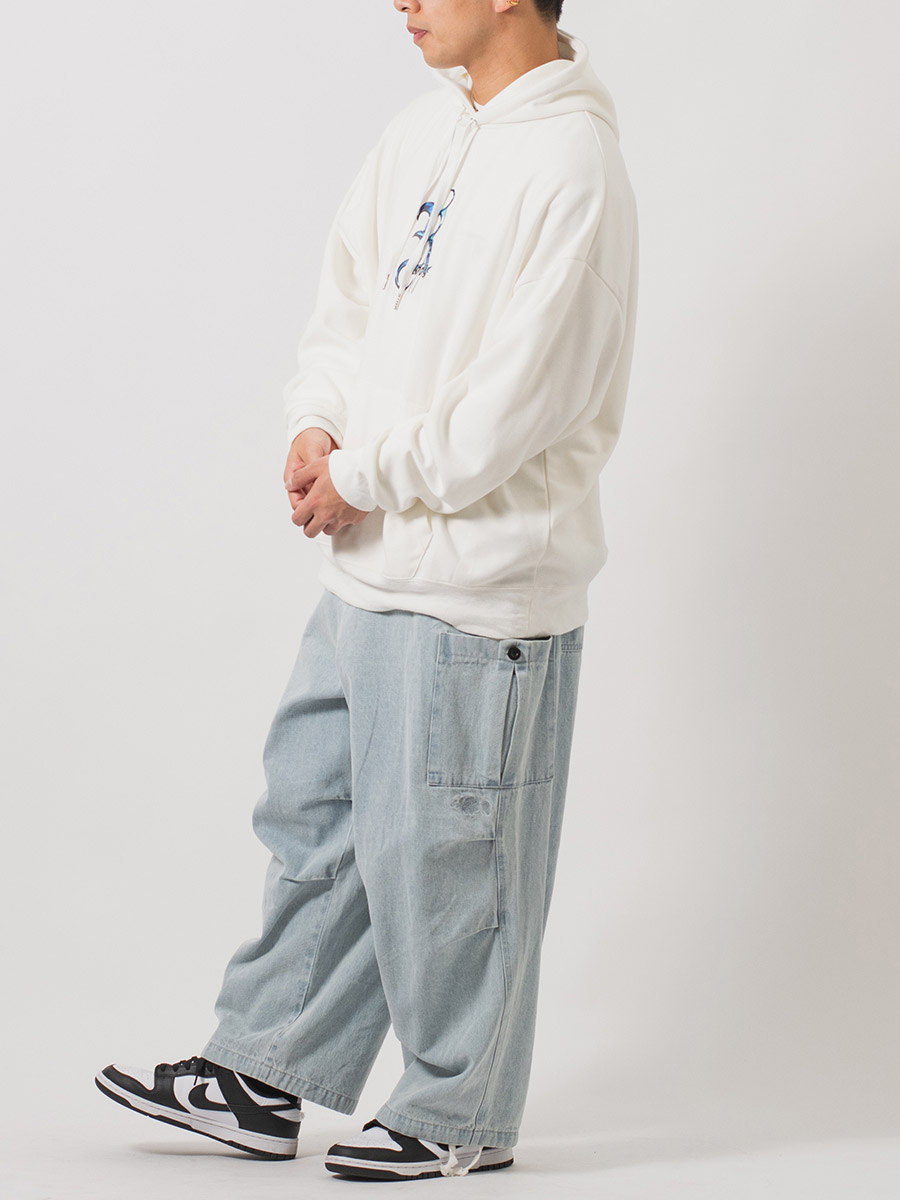 バルーンカーゴパンツ ワイドパンツ メンズ ストリート系 韓国ファッション 韓国系 RE730 セブンサーティー | RE730 | 12