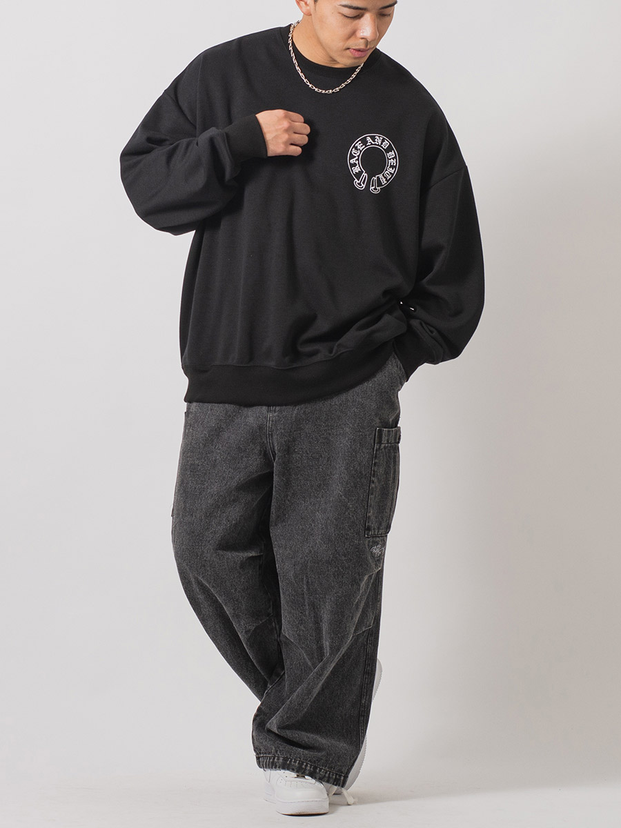 バルーンカーゴパンツ ワイドパンツ メンズ ストリート系 韓国ファッション 韓国系 RE730 セブンサーティー | RE730 | 14