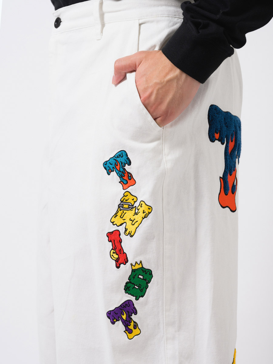 サガラワッペンバルーンパンツ ワイドパンツ メンズ ストリート系 韓国ファッション 韓国系 RE730 セブンサーティー | RE730 | 18