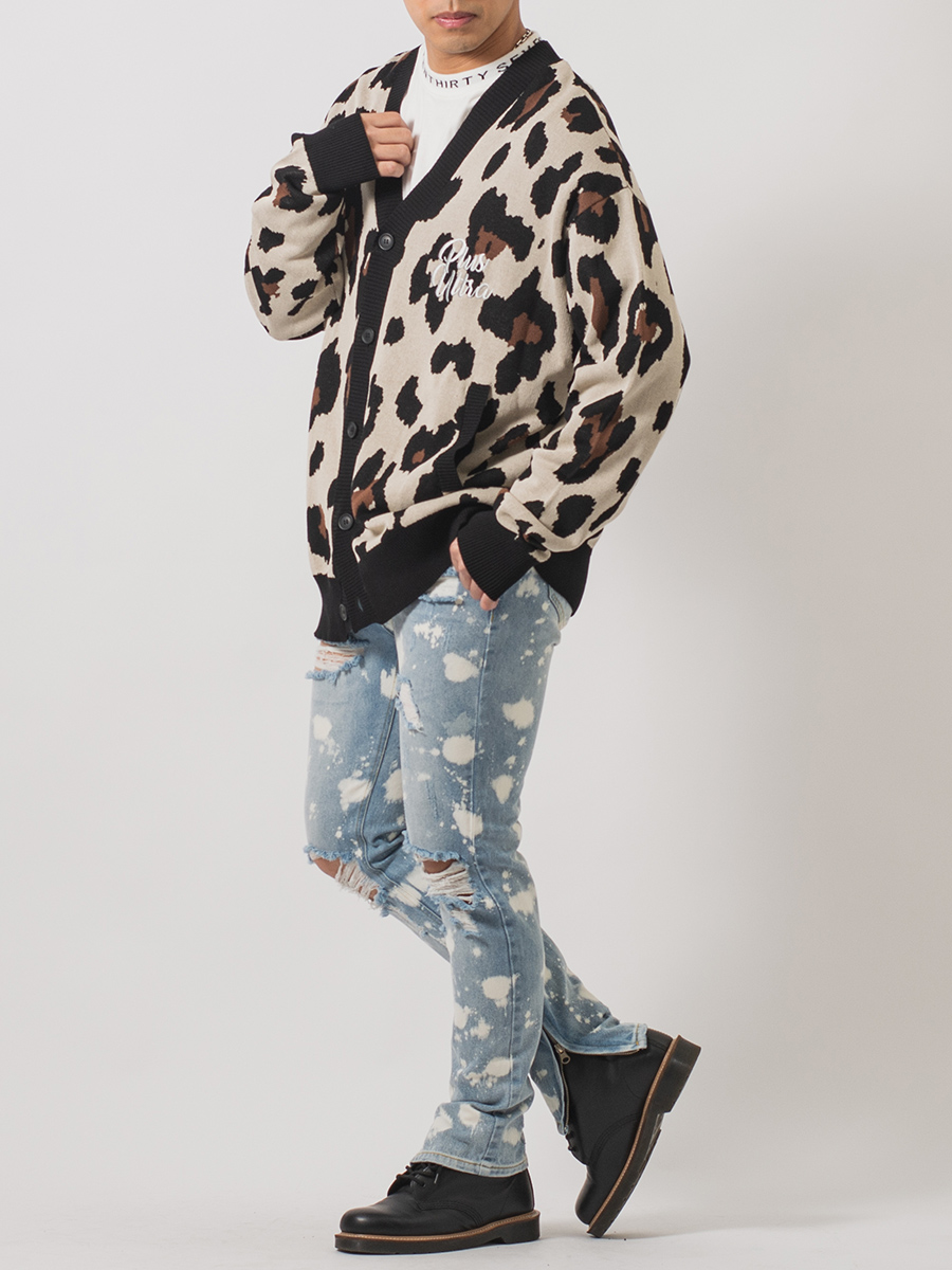 クラッシュブリーチスリムパンツ メンズ ストリート系 韓国ファッション 韓国系 RE730 セブンサーティー | RE730 | 06