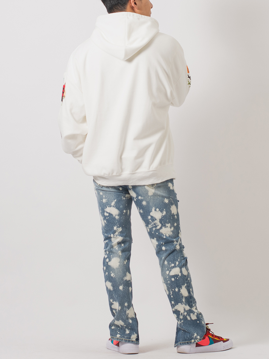 クラッシュブリーチスリムパンツ メンズ ストリート系 韓国ファッション 韓国系 RE730 セブンサーティー | RE730 | 11