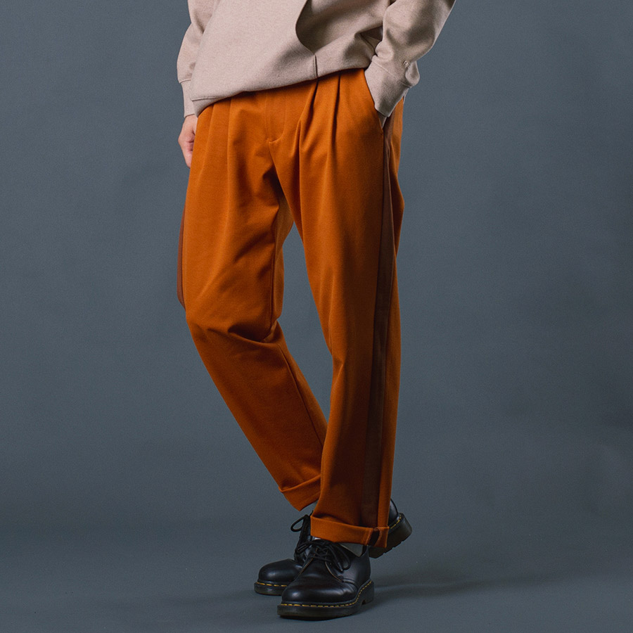 サイドラインイージースラックス メンズ 春 秋 冬 ゆったりシルエット カジュアル 無地 シンプル テーパードパンツ M L XL REGIEVO レジエボ | REGIEVO | 01