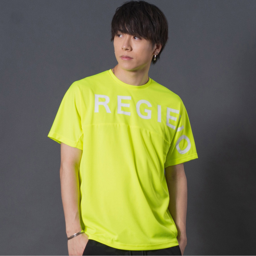 ハニカムメッシュTシャツ メンズ ストレッチ性 シンプル アウトドア スポーティ ホワイト イエロー ブラック 白 黄 黒 M L XL REGIEVO レジエボ | REGIEVO | 02