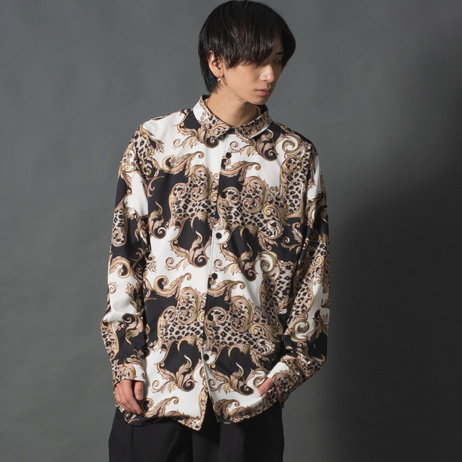 スカーフ柄オーバーシャツ | REGIEVO | 02