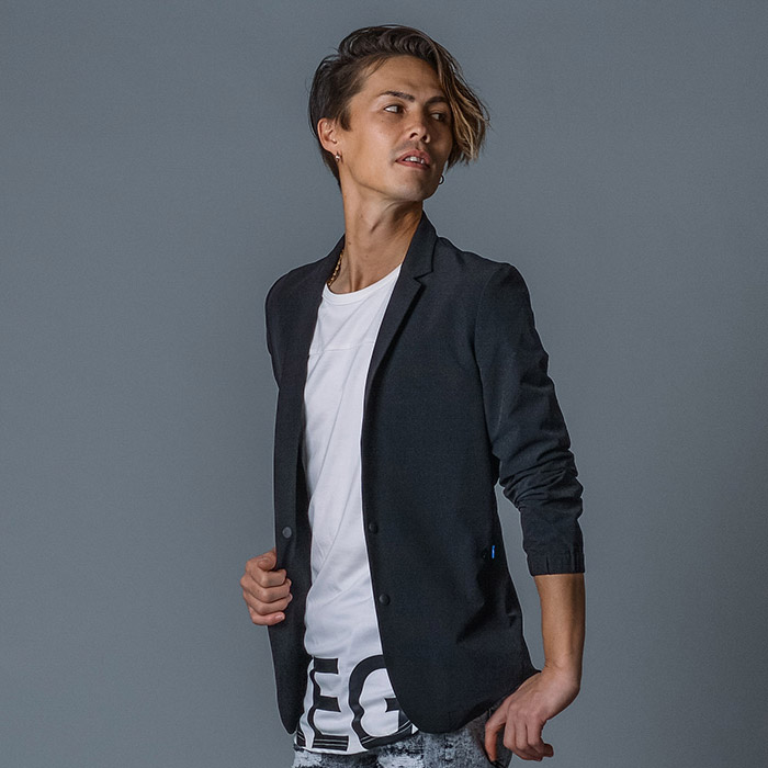 ジャケット メンズ 春夏 春 夏 秋 カジュアル ストレッチ アンコン グレー ネイビー 紺 ブラック 黒 M L XL 2L LL REGIEVO レジエボ hk エイチケー 85102 | REGIEVO | 03