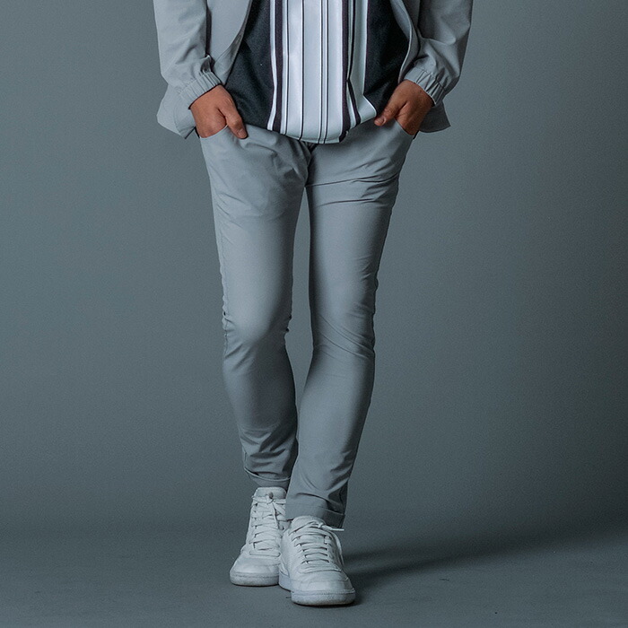 ジョガーパンツ メンズ スリム スポーツ グレー ネイビー ブラック 紺 黒 S M L XL 2L 29 30 31 32 イージー ストレッチ 春夏 秋冬 REGIEVO レジエボ 85103 | REGIEVO | 01
