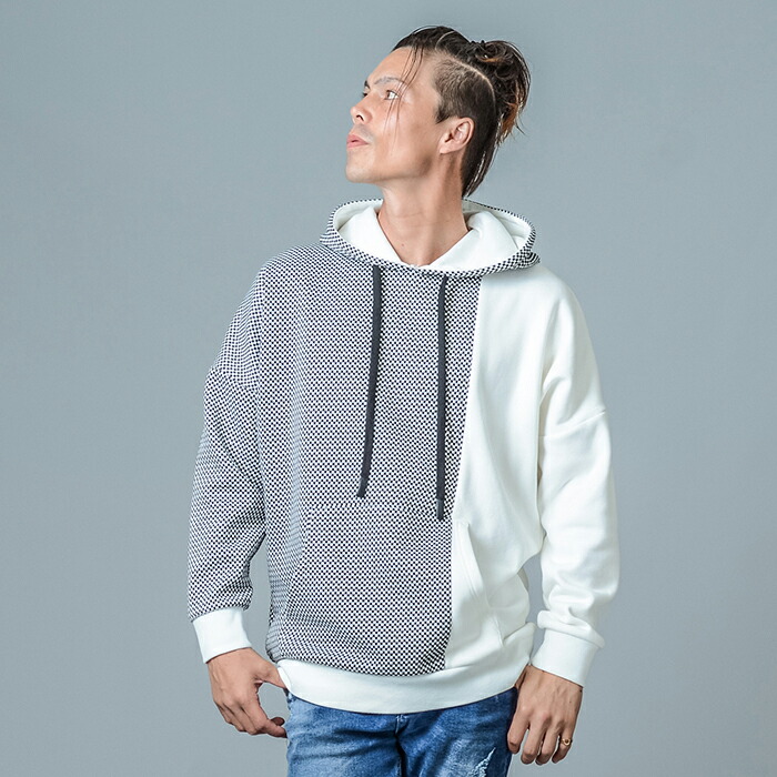 REGIEVO（レジエボ） パーカー メンズ 春 秋 冬 白 黒 ホワイト グレー