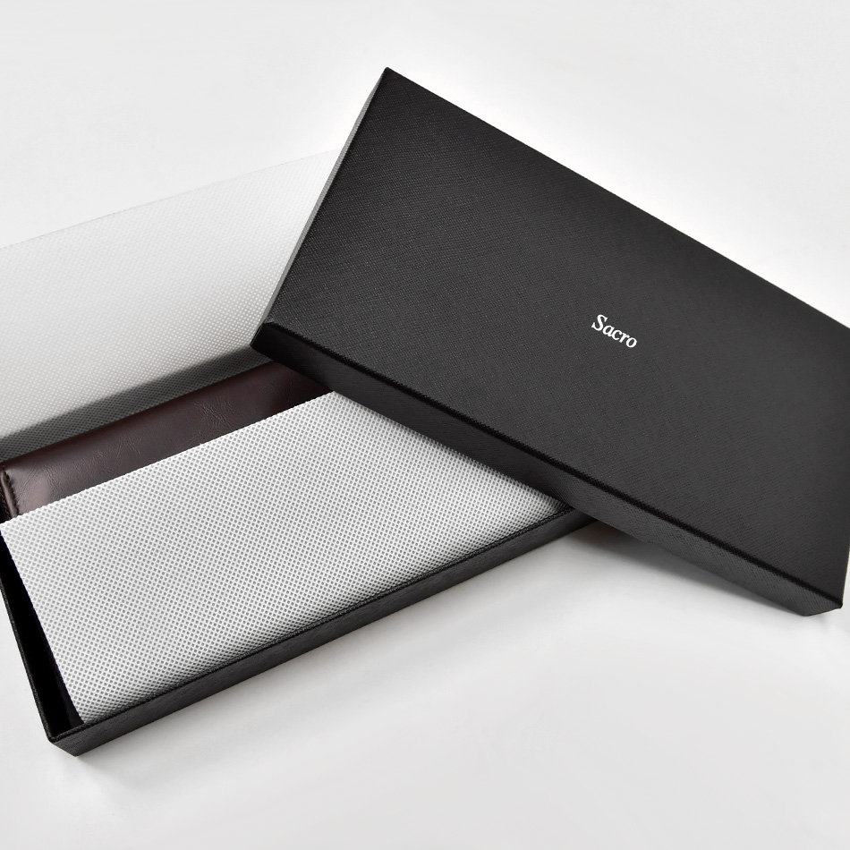 長財布 メンズ 本革 牛革 ブラック ブラウン 黒 茶 春 夏 秋 冬 ウォレット レザー W0001 | sacro | 13