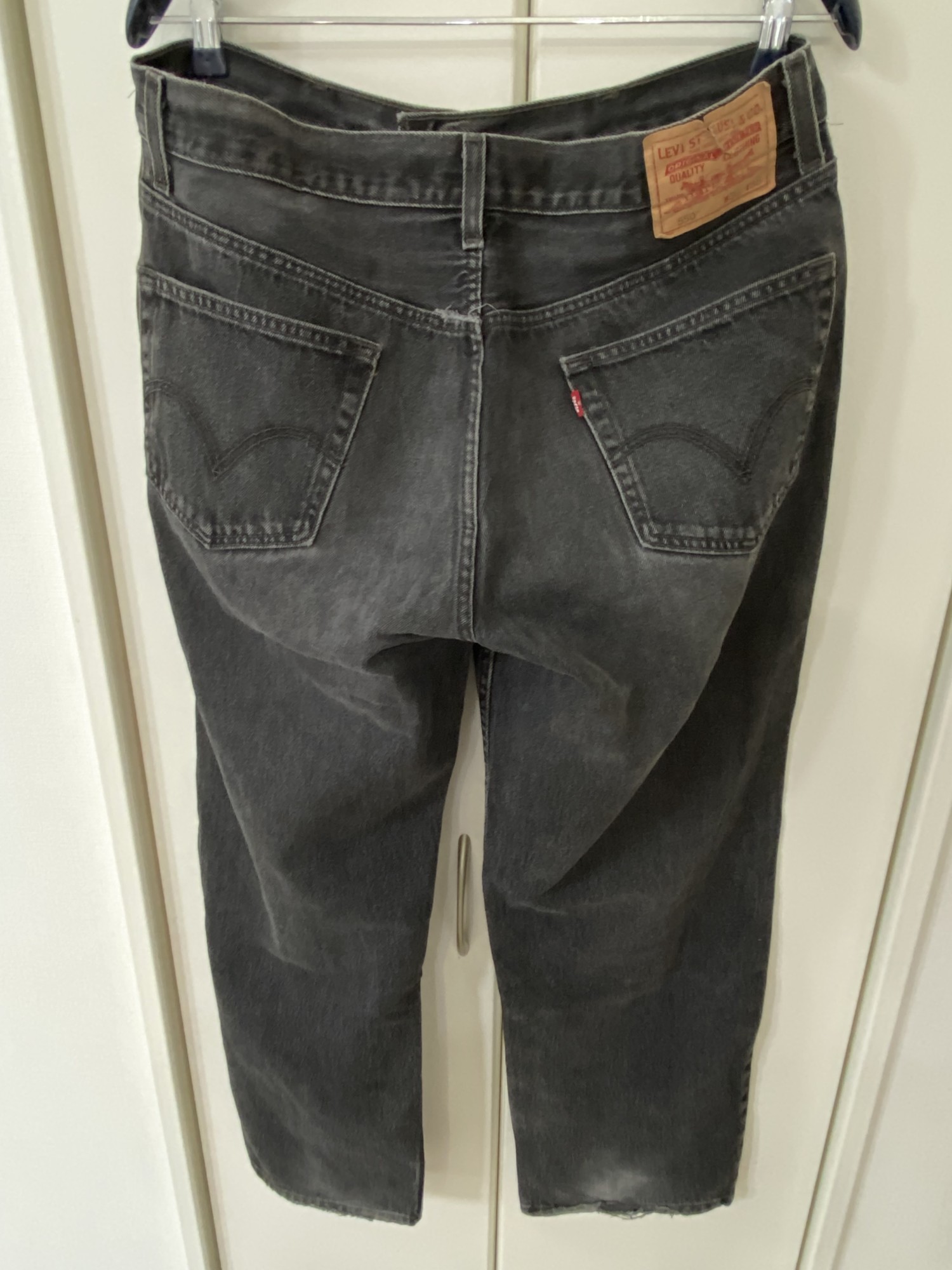 Levi's550ブラック】USA-REVI W36L36 リーバイス550 人気のブラック 