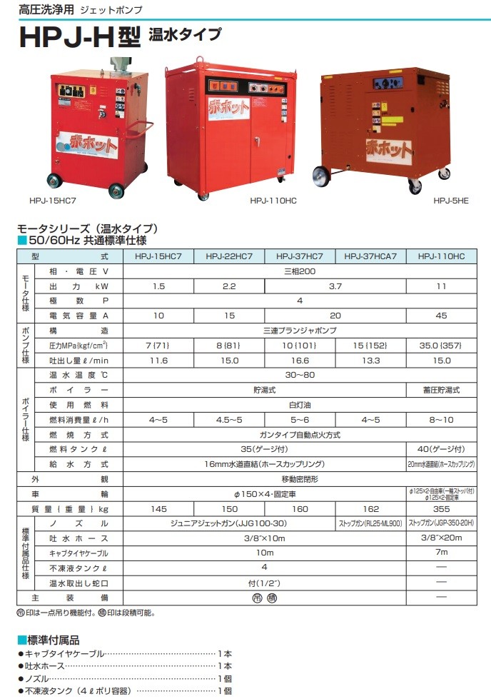 ツルミ 温水 高圧洗浄機 業務用 HPJ-37HC7 モーター式 温水用 ジェットポンプ プロ仕様 CG8xzx3voY, 道具、工具 -  bluegrillfoods.com