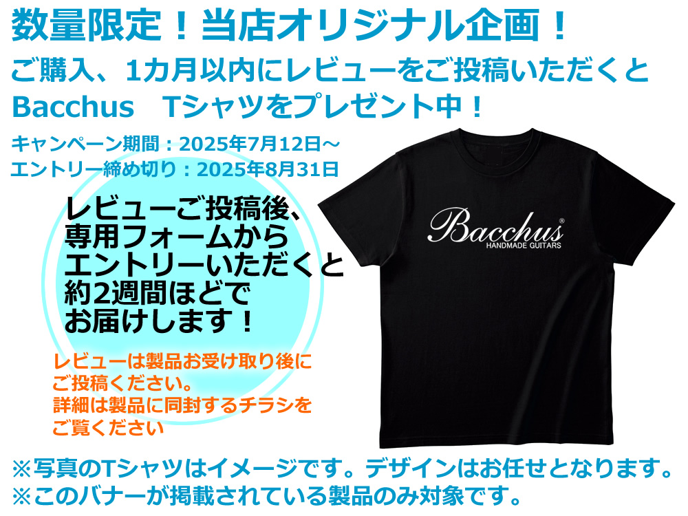 Bacchus BPT-1 （ノベルティ 非売品） Bacchus WJB-1DX RSM/M (SLPK) ｜イケベ楽器店オンラインストア
