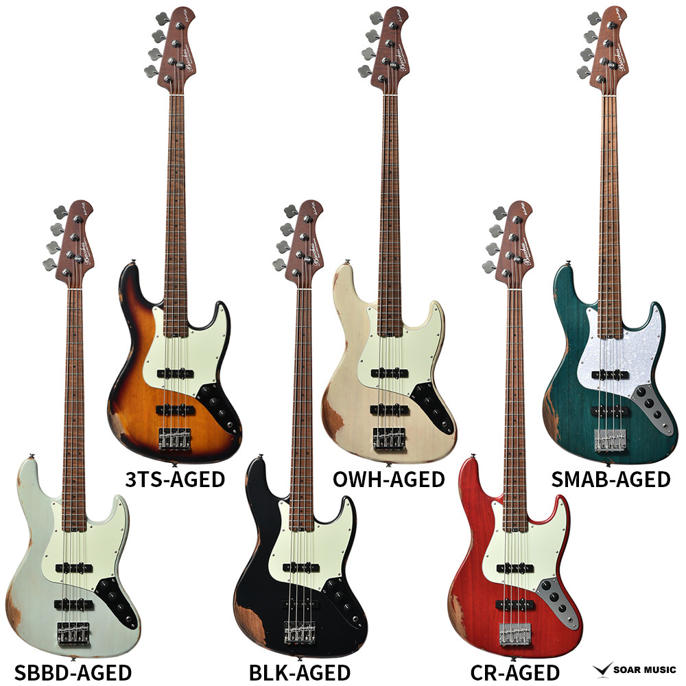 Bacchus（バッカス） WL4-AGED/RSM エレキベース エイジド加工 ターボ