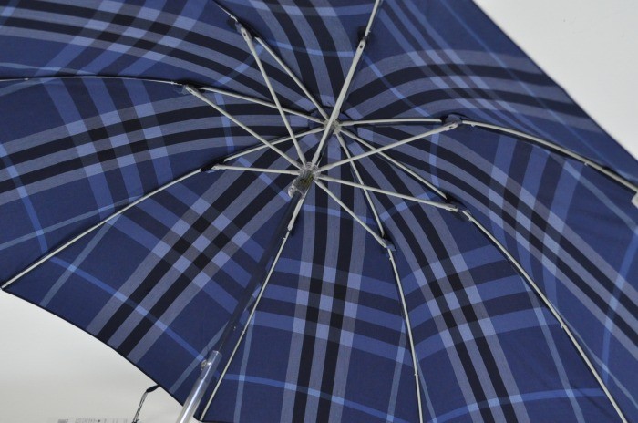 【未使用品】バーバリー BURBERRY 長傘 紳士用 ネイビー 美品】BURBERRY バーバリー 長傘 雨傘 アンブレラ ノバチェック