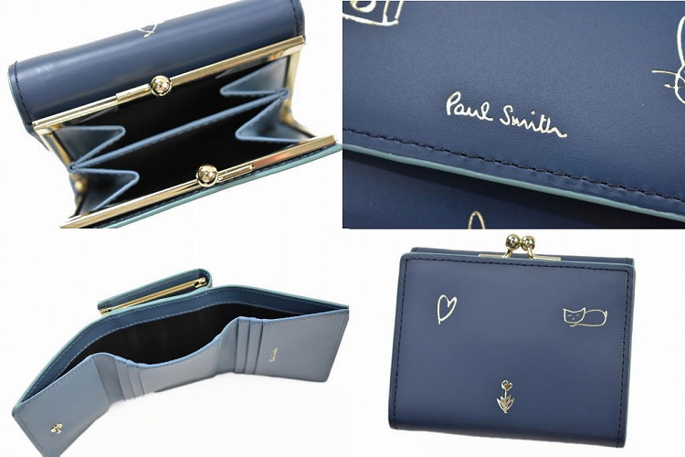 Paul Smith ポールスミス ミニ財布 財布 三つ折り がま口