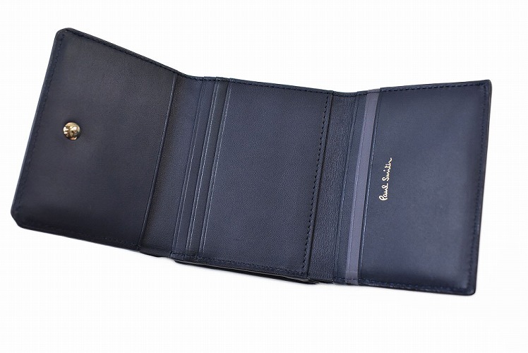 【新品】Paul Smith ポールスミス キャット がま口 三つ折り財布 濃紺 Amazon | [ポールスミス] 名入れ可 キャットドゥードゥル がま口 3