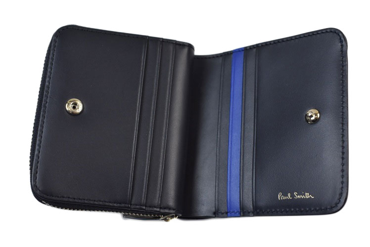 新品 ポールスミス Paul Smith ケース ラッキーフローラル Paul Smith ポールスミス 二つ折り 財布 ラウンドファスナー