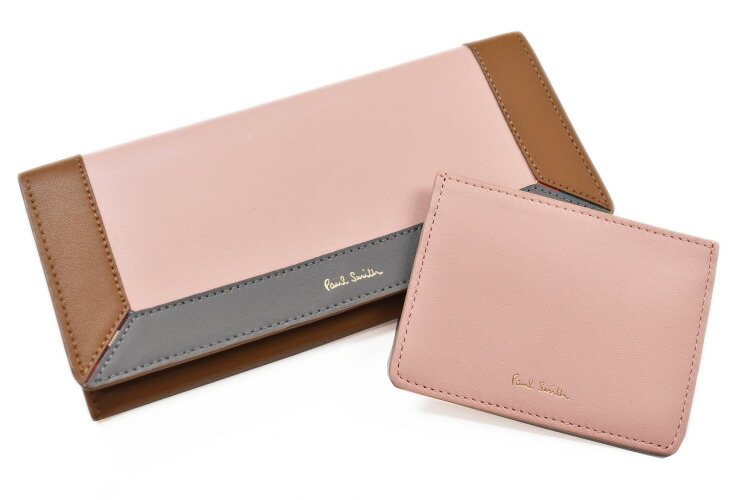 ☆店頭完売☆新品☆箱付 ポールスミス 花柄デザイン 長財布 ローズ系☆ Paul Smith 財布 レディース 長財布 ブランド ポールスミス