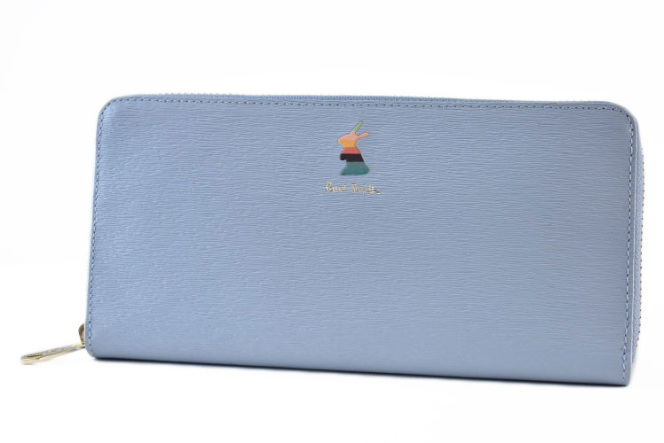 Paul Smith ポールスミス長財布 青 ハーフトーンフローラル