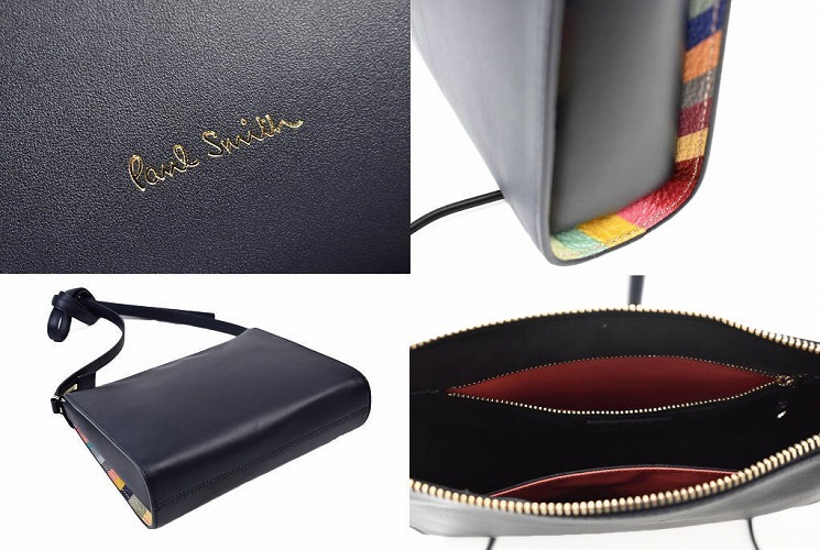 Paul Smith ネイビー ショルダーバッグ　新品未使用品 Paul Smith - 新品☆Paul Smith レザー ショルダー バッグ小