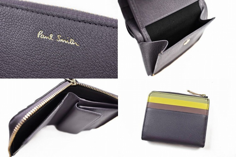 Paul Smith（ポール・スミス） ミニ財布 二つ折り 財布 コンパクト L字