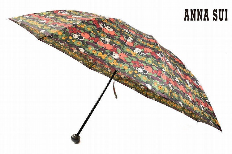 新品✨️ANNA SUI 薔薇柄 折りたたみ傘 55センチ ANNA SUI アナスイ 折りたたみ 傘 雨傘 レディース ブランド