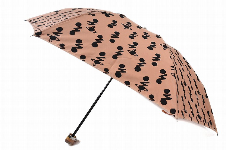 ヴィヴィアン ウエストウッド 日傘 折りたたみ 傘 レディース ブランド ORBボルト プリント ベージュ 黒 女性 婦人