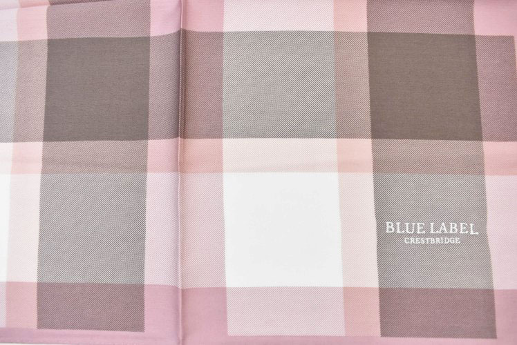BLUE LABEL CRESTBRIDGE チェック柄手袋 ピンク系 クレストブリッジチェックグローブ（ハット/キャップ/グローブ