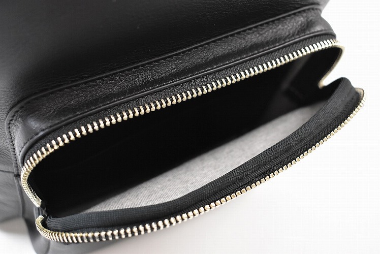 美品◎ アニエスベー アンジェル リュック バックパック デイパック 黒 レザー agnes b.（アニエスベー） リュック レディース リュックサック バッグ