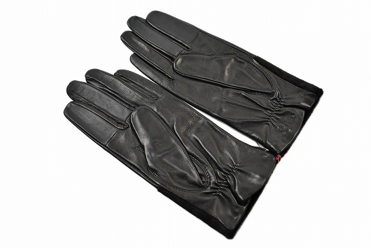 新品　ANTEPRIMA 黒 レザー 手袋 装飾付き ANTEPRIMA（アンテプリマ） 手袋 レディース ブランド ラムレザー