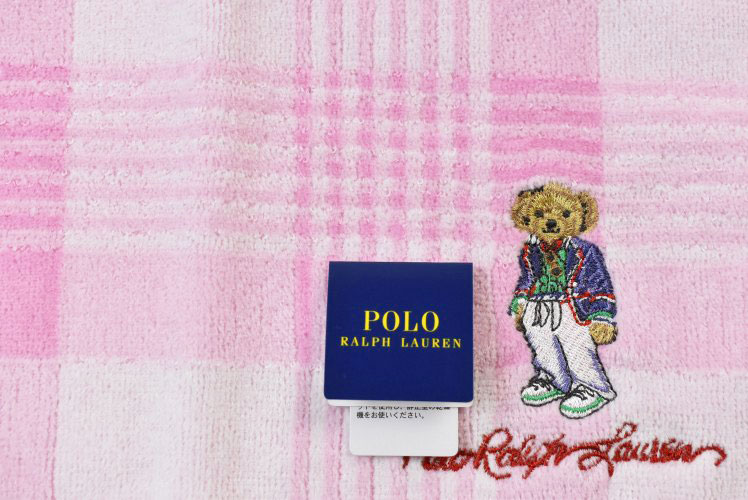 Ralph Lauren ポロベアバスタオル ピンク1枚 RALPH LAUREN HOME ラルフローレン(RALPH LAUREN) ポロベアー