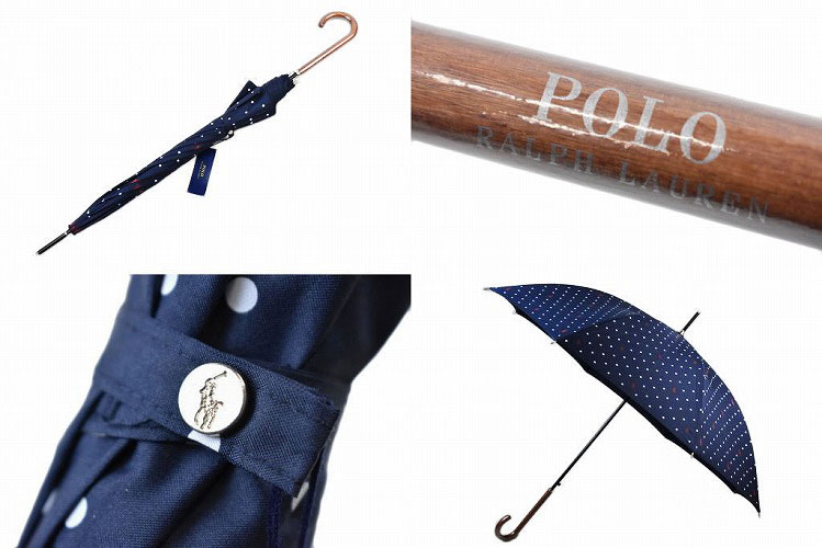 POLO RALPH LAUREN ポロ ラルフローレン 傘 雨傘 長傘 ジャンプ