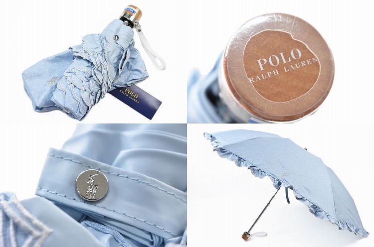 POLO RALPH LAUREN フリル 日傘 ブルー 24-w8757_3.jpg