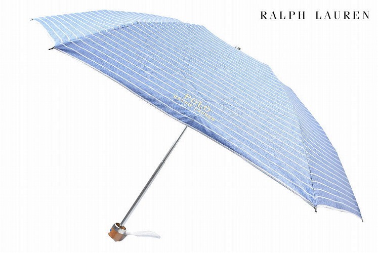 満点の ボーダー 【新品】ポロラルフローレン 晴雨兼用 50cm ブラウン