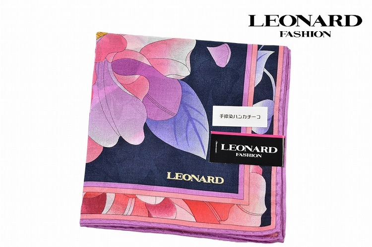 LEONARD レオナール 大判 ハンカチ レディース 1枚 ブランド