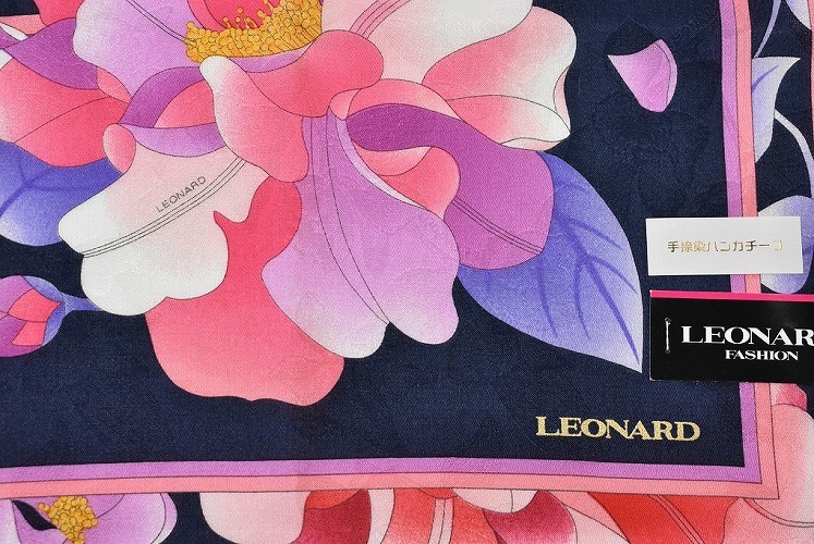 LEONARD レオナール 大判 ハンカチ レディース 1枚 ブランド