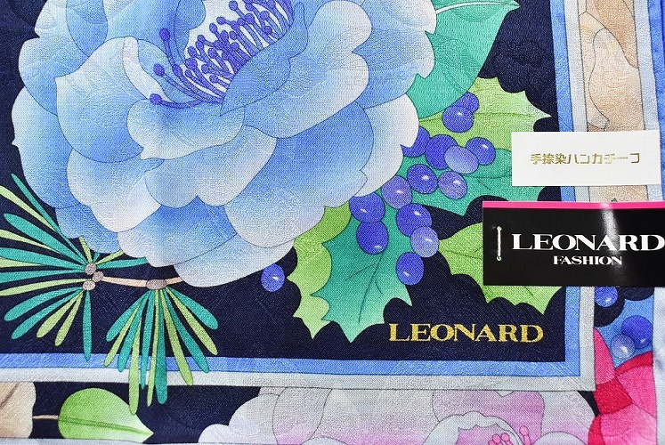LEONARD レオナール 大判 ハンカチ レディース 1枚 ブランド