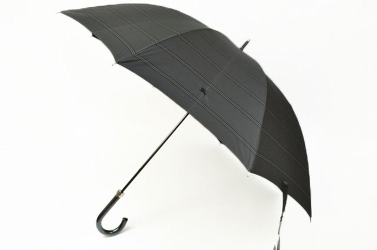 バーバリー メンズ 日傘 雨傘 晴雨兼用 長傘 グレーボーダー : 51 