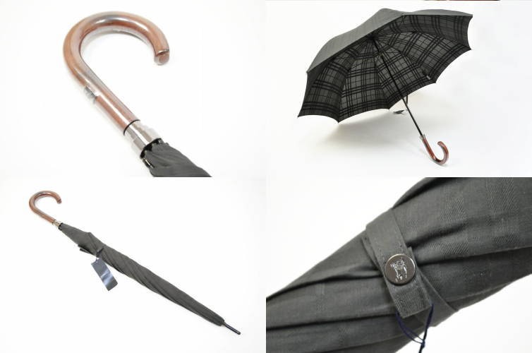 BURBERRY バーバリー 雨傘 メンズ 長傘 ネイビー ブランド