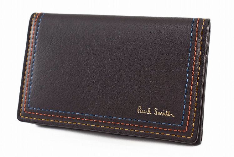 Paul Smith】ストラップ付!PS Paul SmithドローイングIDケース