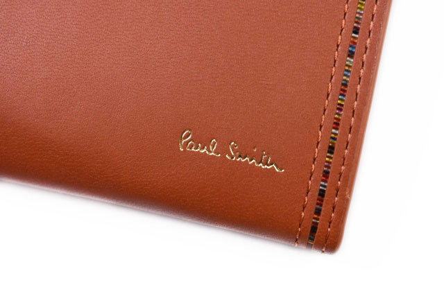 ✨新品✨ポールスミス✨ストライプインセット✨フラップ✨長財布✨被せ✨レンガ✨人気 Paul Smith（ポール・スミス） 財布 メンズ 長財布 メンズ財布