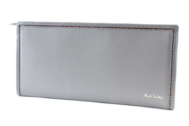 ◆ストライプインセット L字ジップ長財布 ポールスミス Paul Smith 財布 メンズ ポールスミス 長財布 メンズ財布