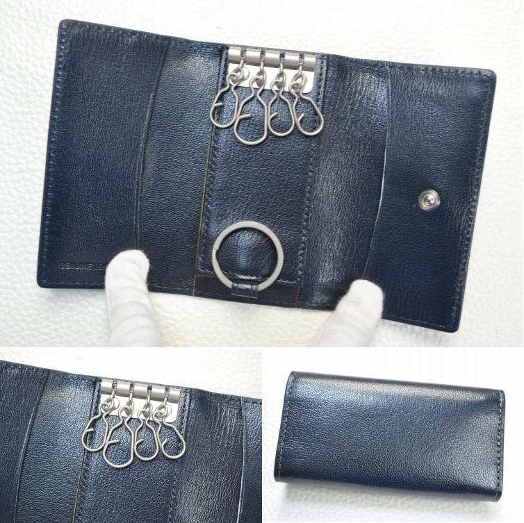 Paul Smith（ポール・スミス） キーケース ネイビー カラーフラッシュ