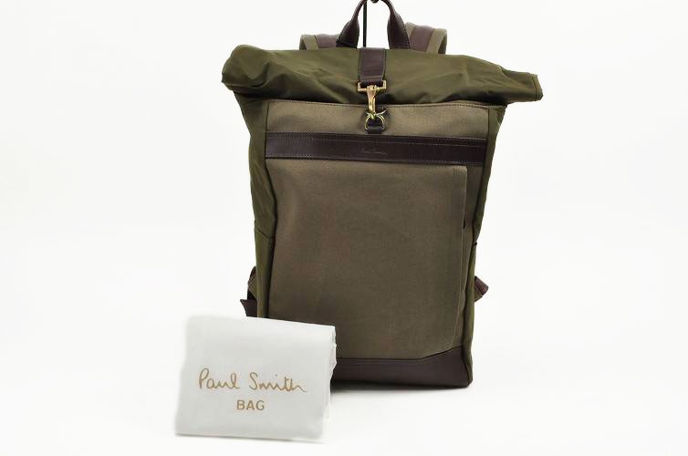 ポールスミス リュックサック Paul Smith メンズ フックデザイン カーキ おしゃれ ブランド 大容量 ビジネス