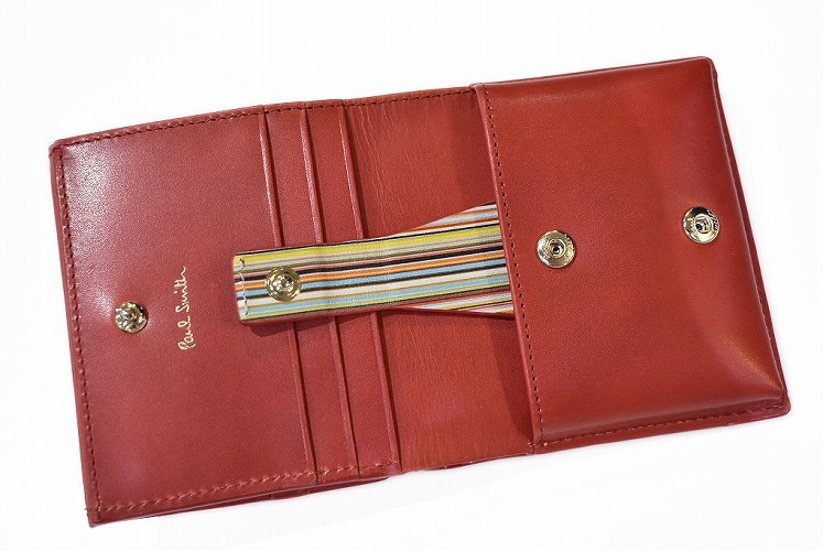 Paul Smith ポールスミス 二つ折り 財布 コンパクト メンズ