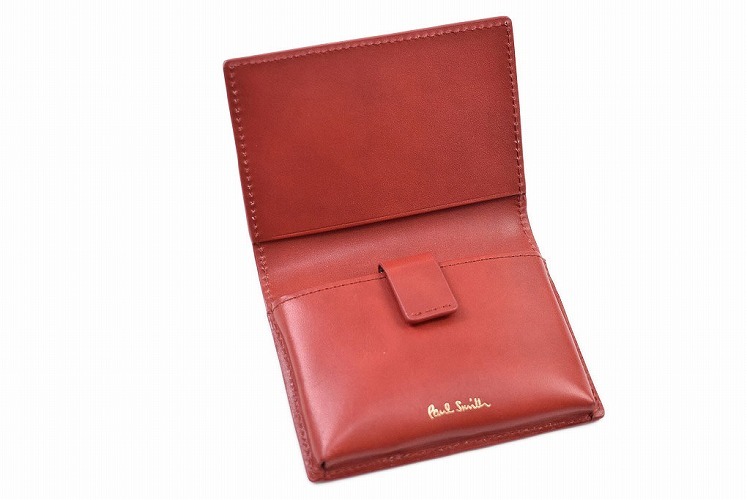 新品 ポールスミス カードケース 名刺入れ 財布 レッド メンズ 20q0455 Paul Smith（ポール・スミス） 名刺入れ メンズ 50代 40代 30代 20代