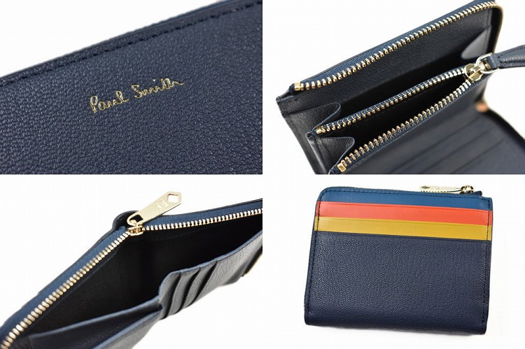 Paul Smith（ポール・スミス） ミニ財布 二つ折り 財布 メンズ ハイ