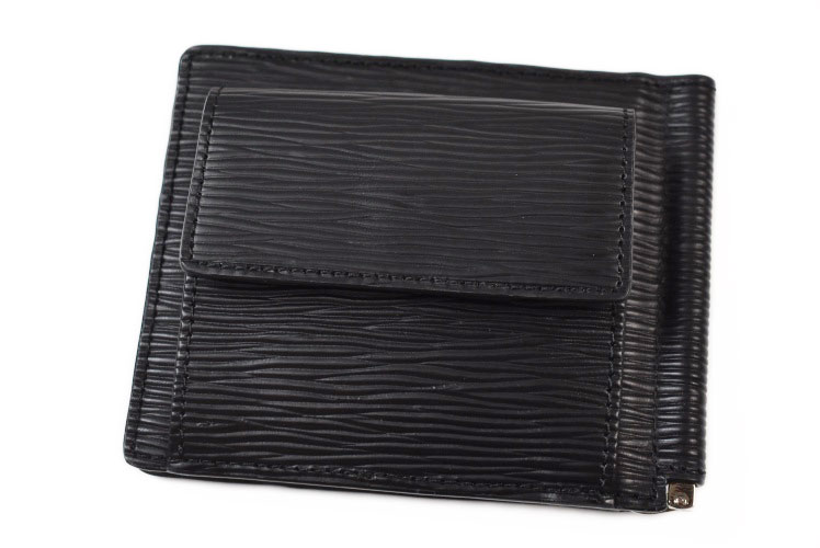 極美品 ヴィヴィアン マネークリップ レザーブラック Vivienne Westwood 二つ折り財布 ヴィヴィアン ウエストウッド
